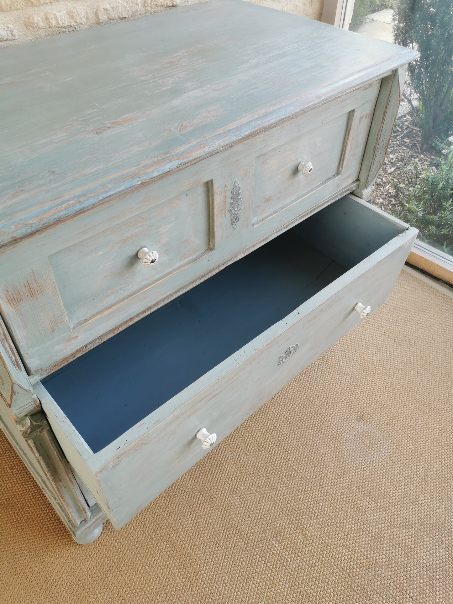 Blue Hungarian Chest of Drawers - SOLD