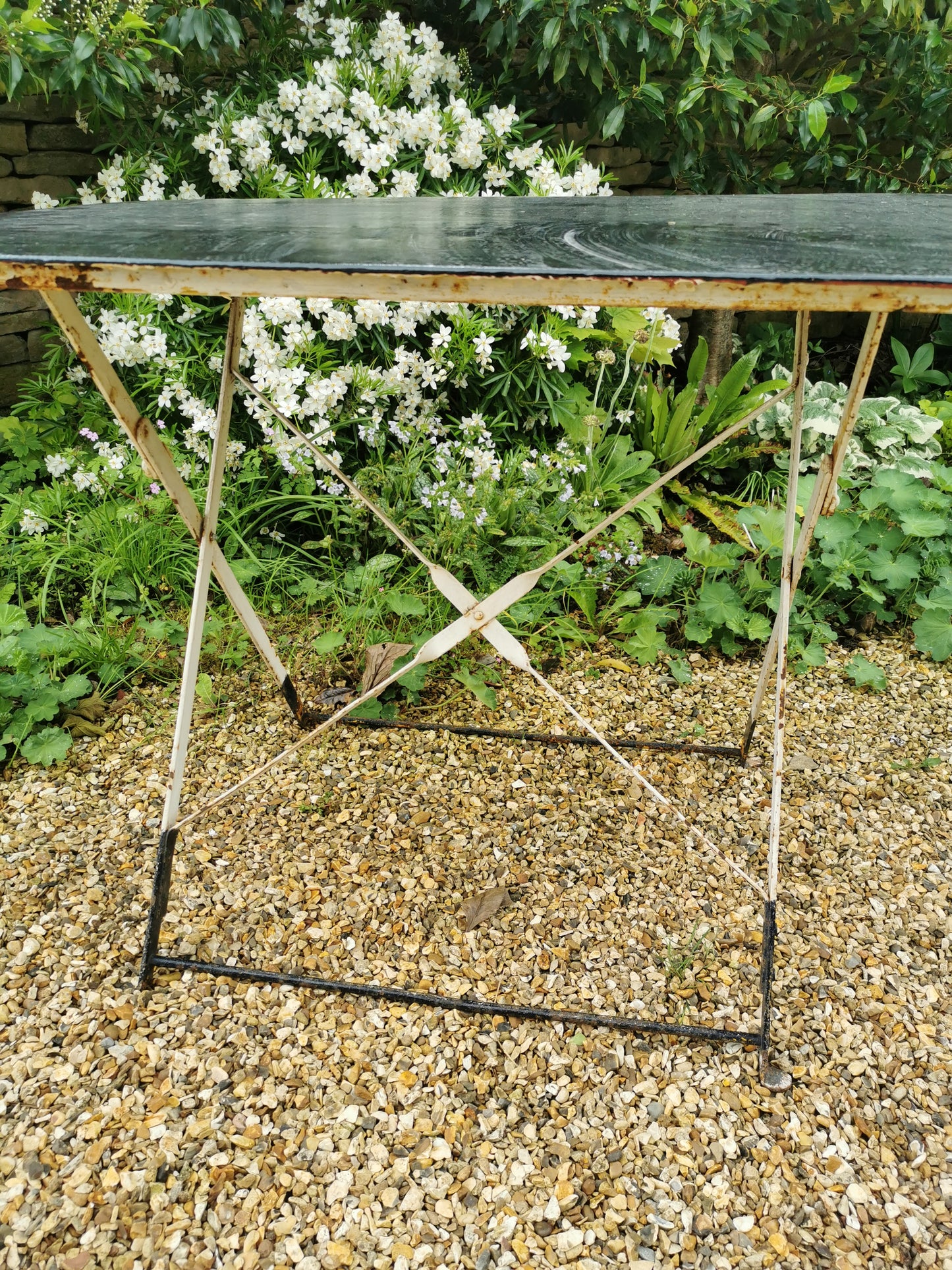 Black Metal Garden Table