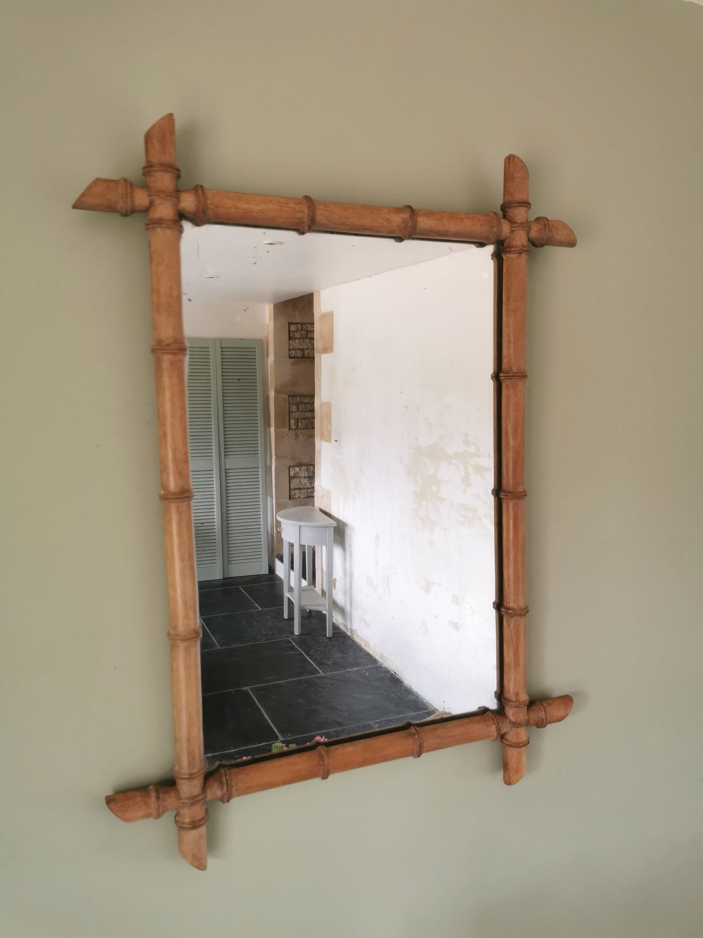 French Bamboo Mirror SOLD