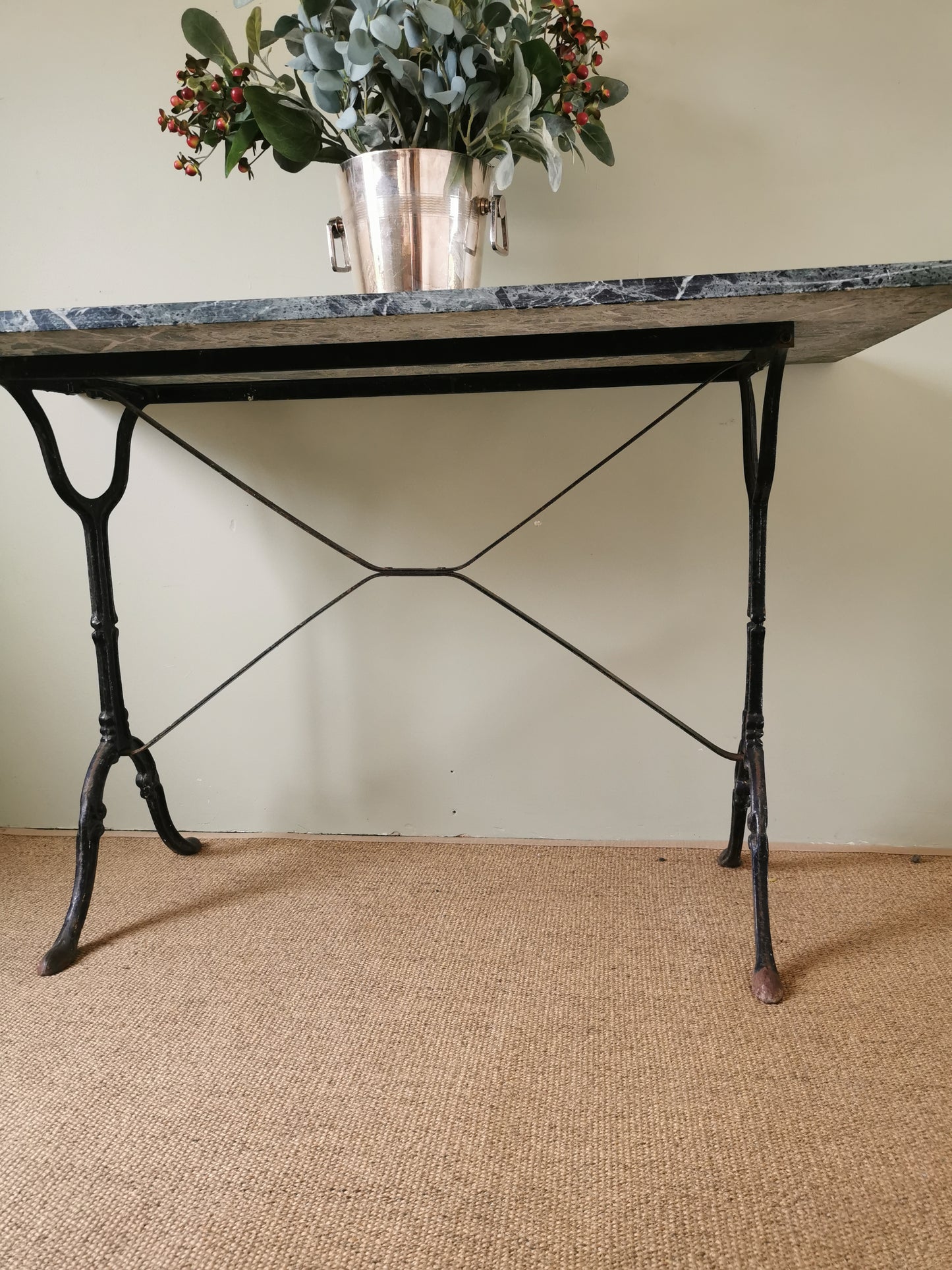 French Marble Table - Green