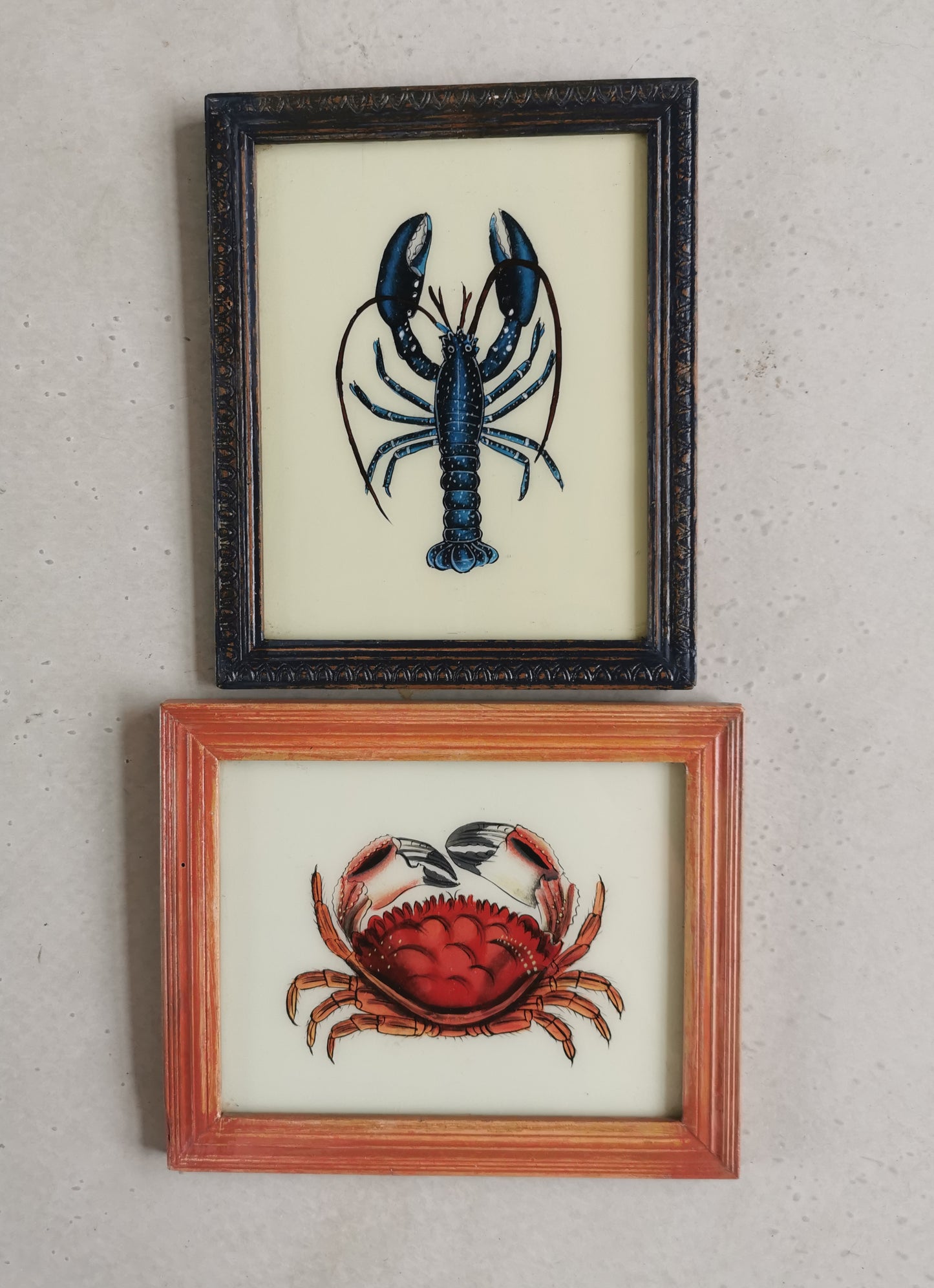 Hand Painted Animals on Glass