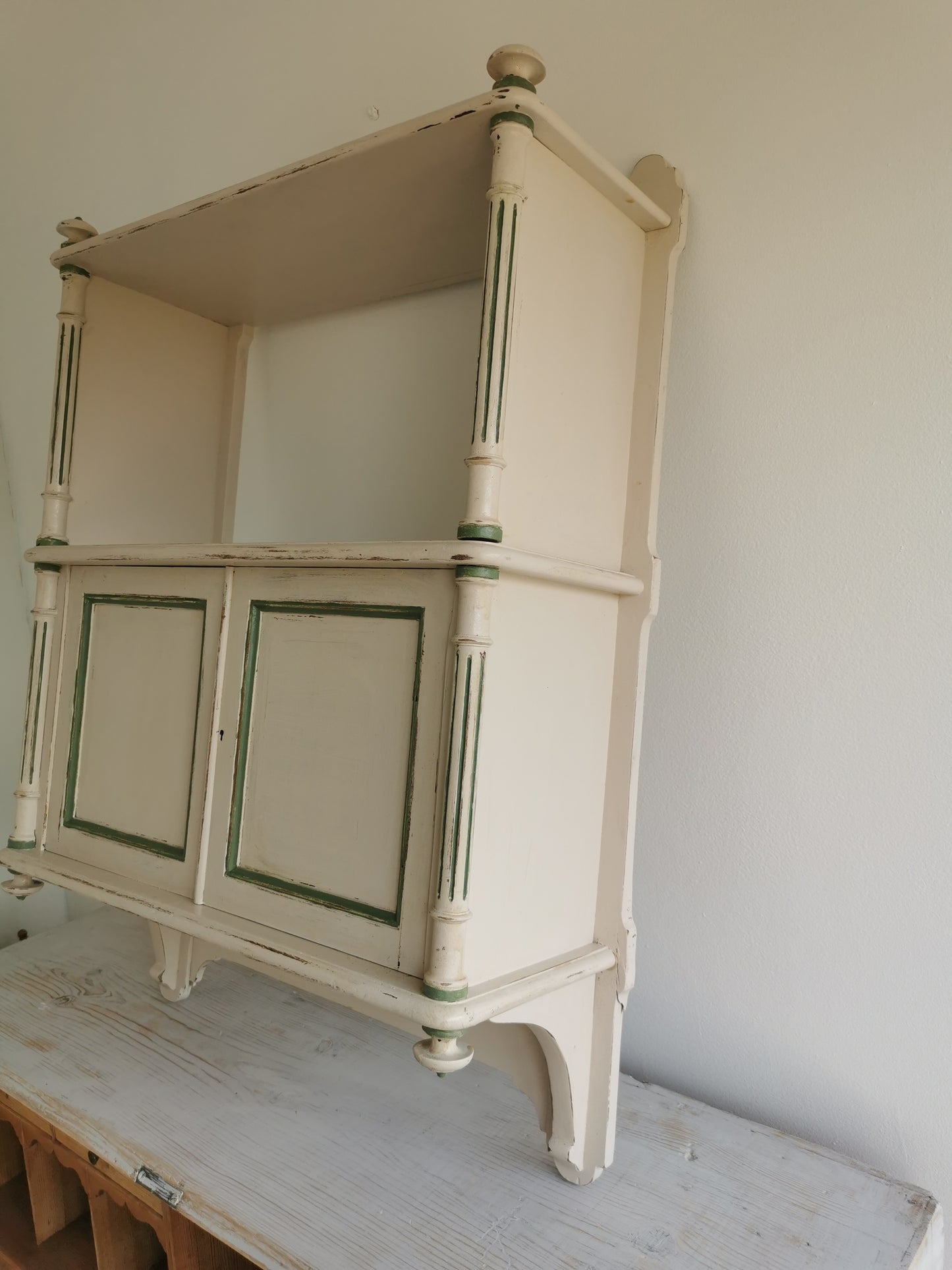 Vintage Painted Hanging Cupboard