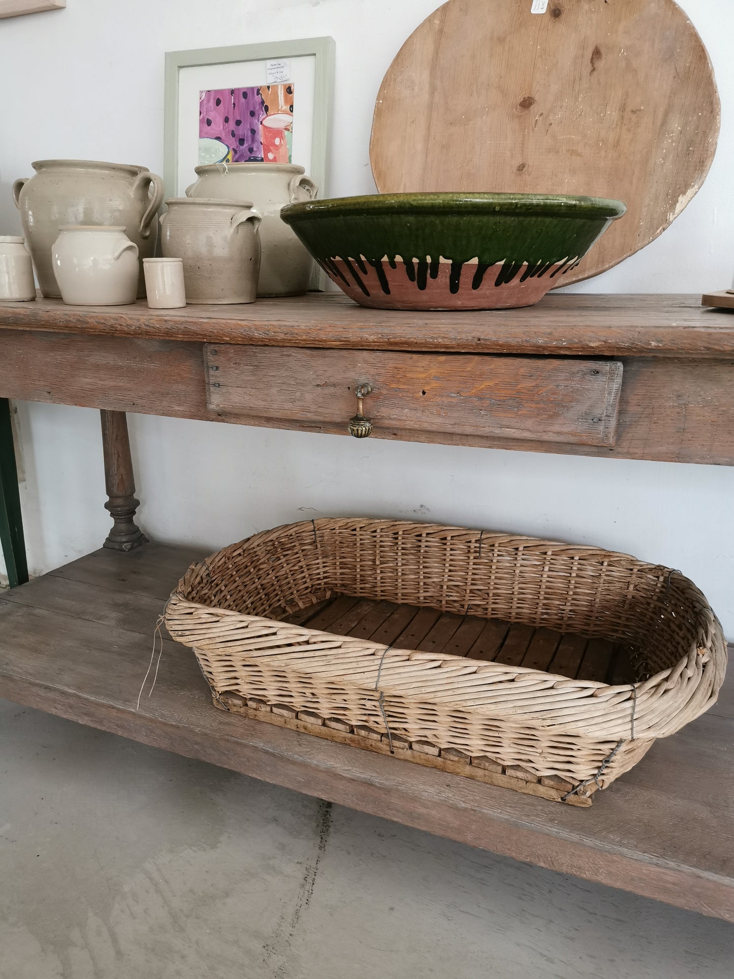 Vintage French Bread Basket