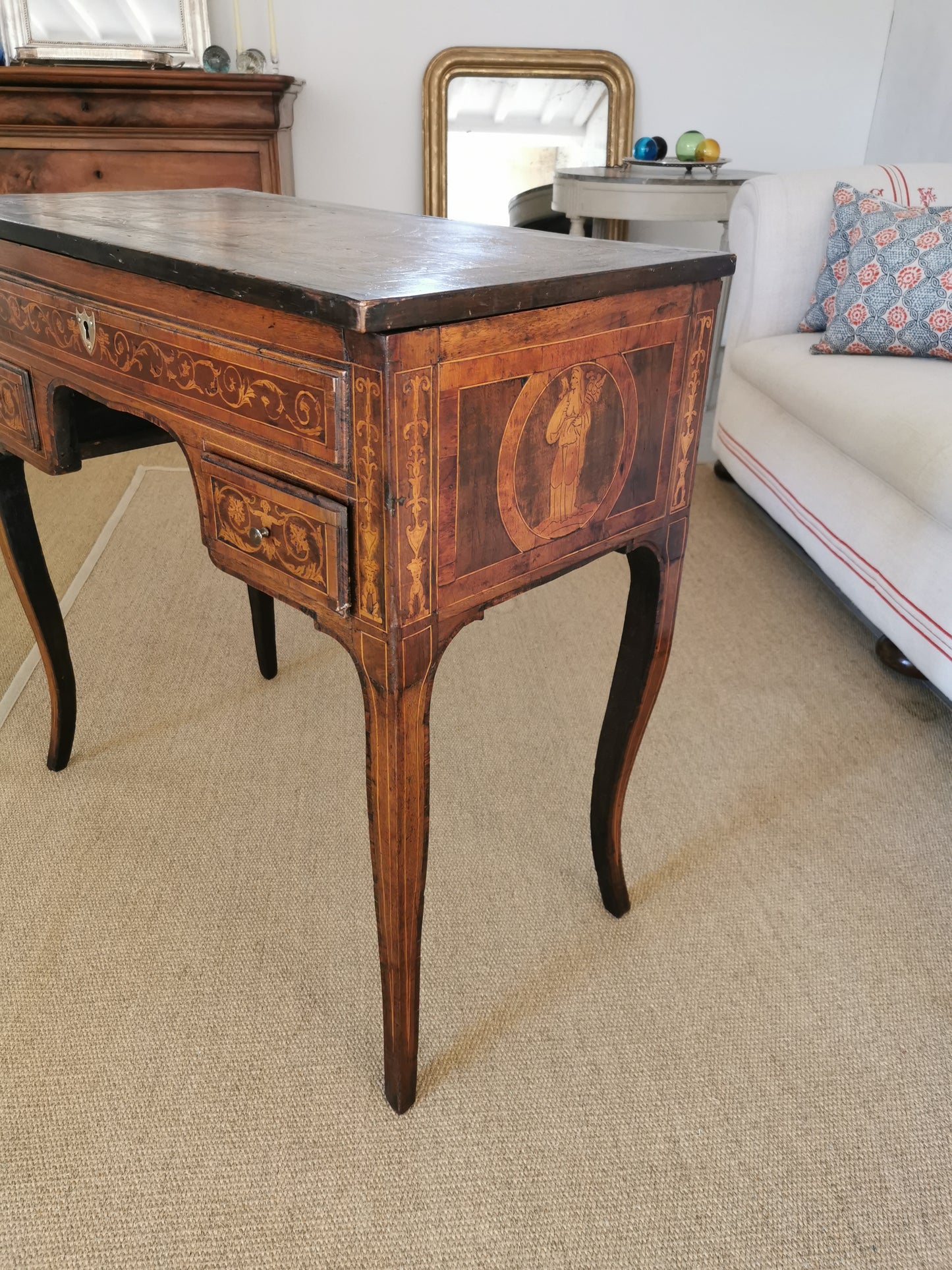 C18th French Marquetry Table