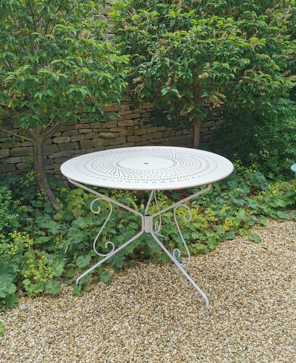 French White Garden Table Gabriella Knight