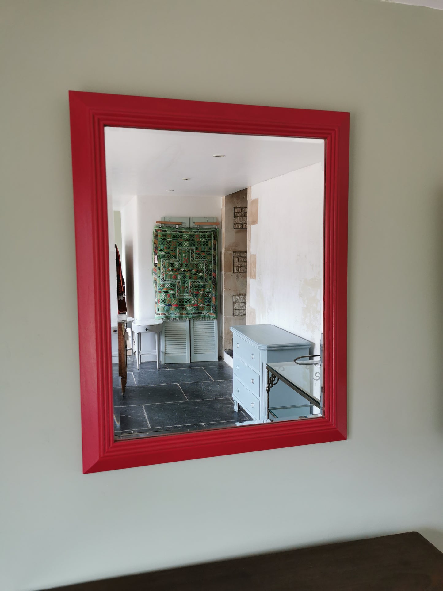 Painted Red  Mirror