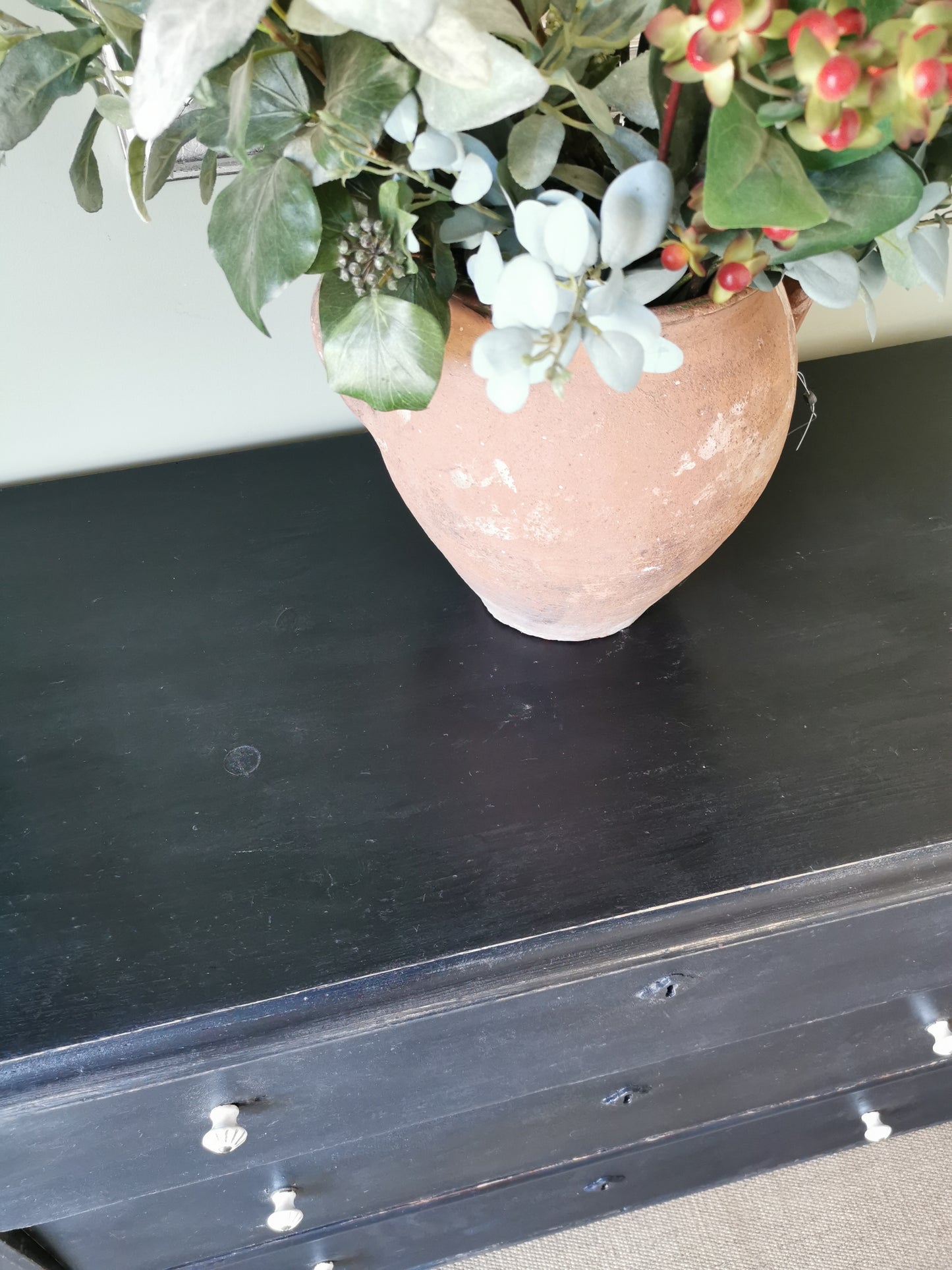 Black Hungarian Chest of Drawers.