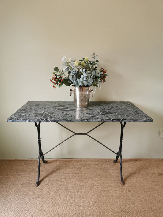 French Marble Table - Green