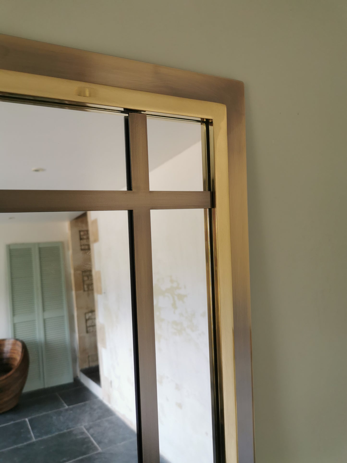 Brass & Chrome Mirror
