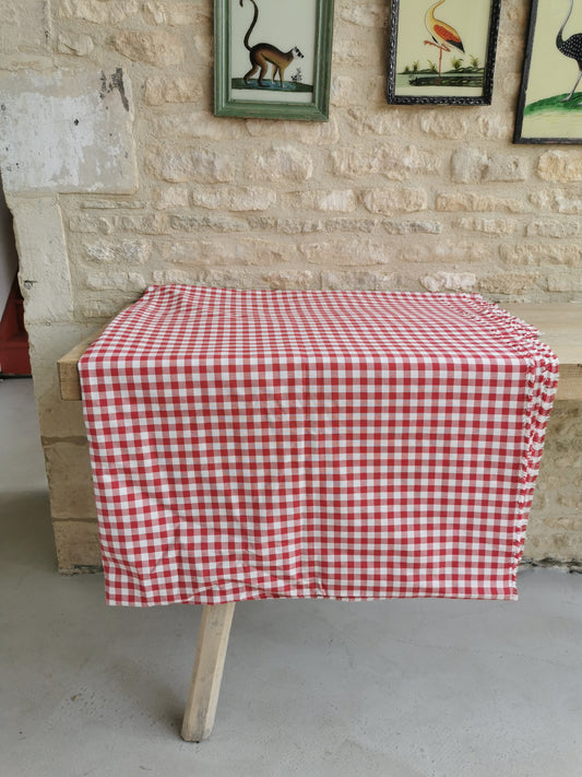 Red Check Fabric