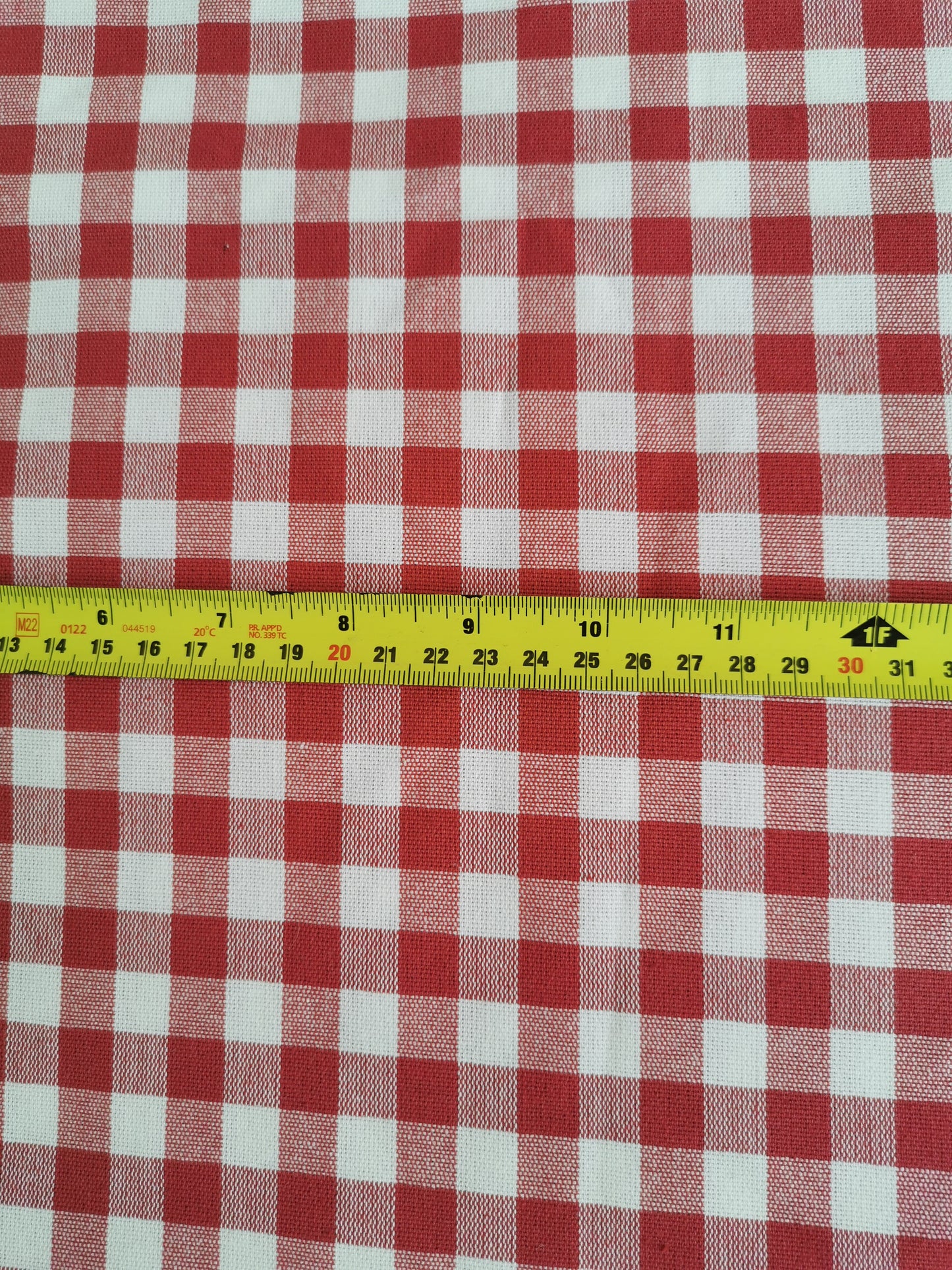 Red Check Fabric