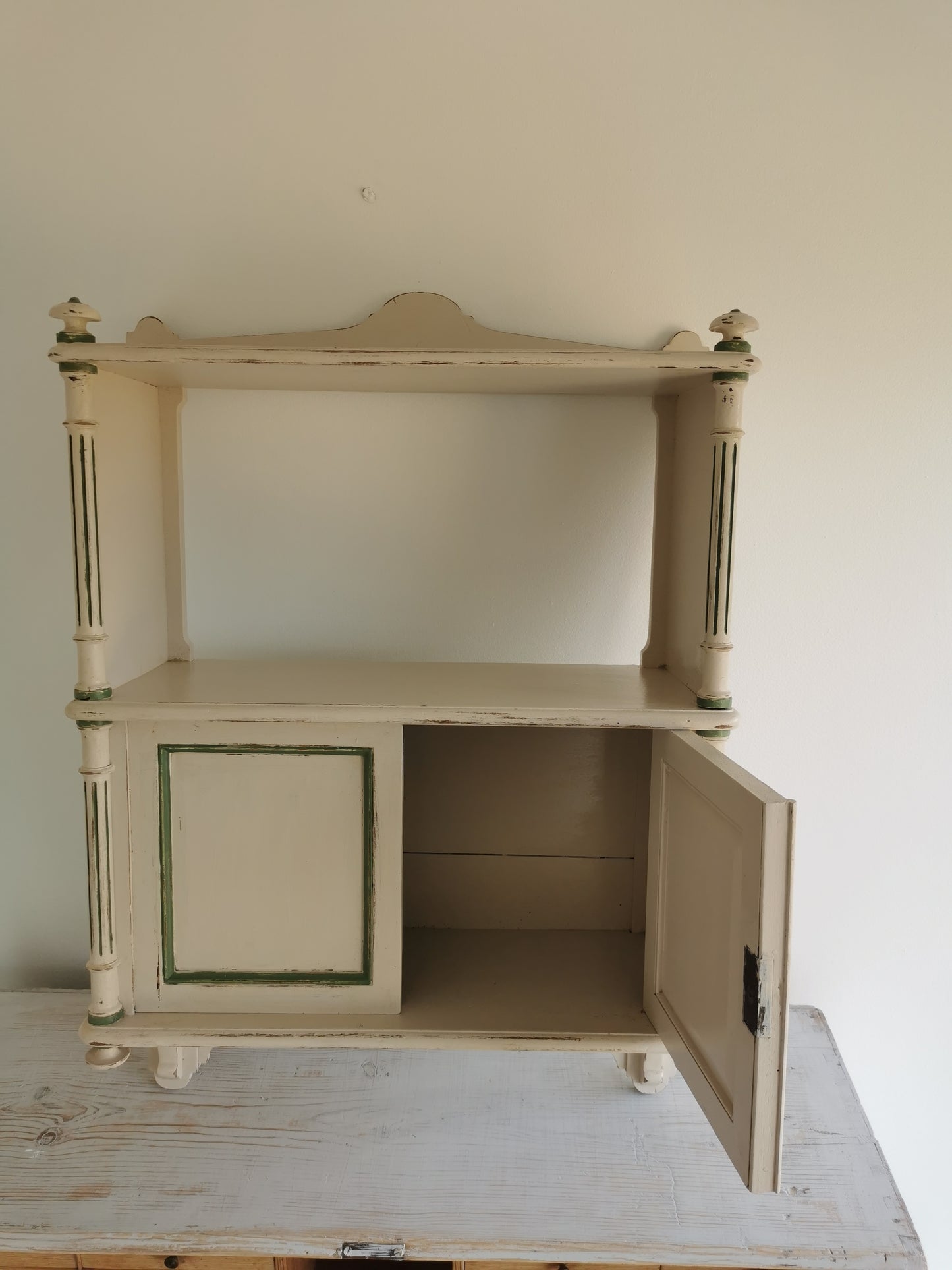 Vintage Painted Hanging Cupboard