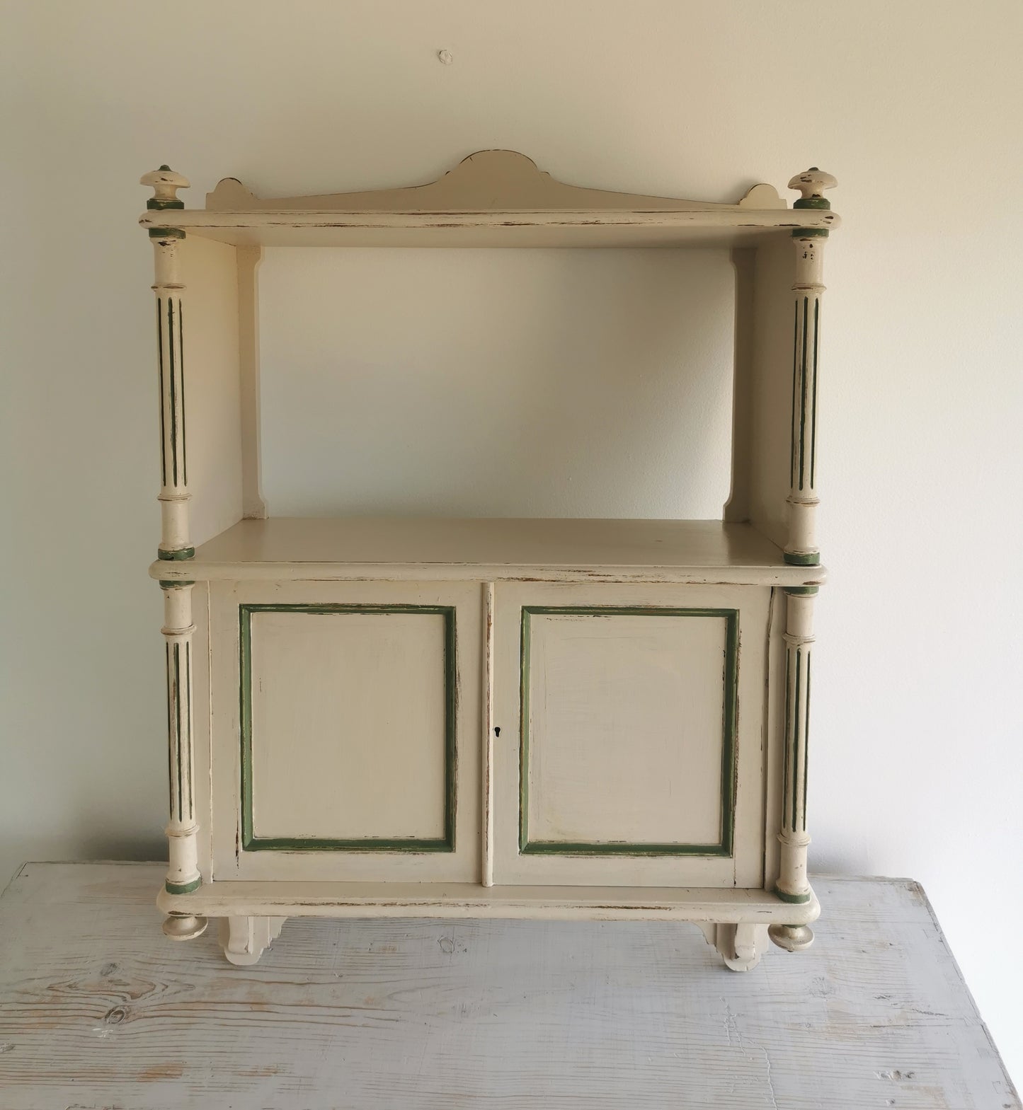 Vintage Painted Hanging Cupboard