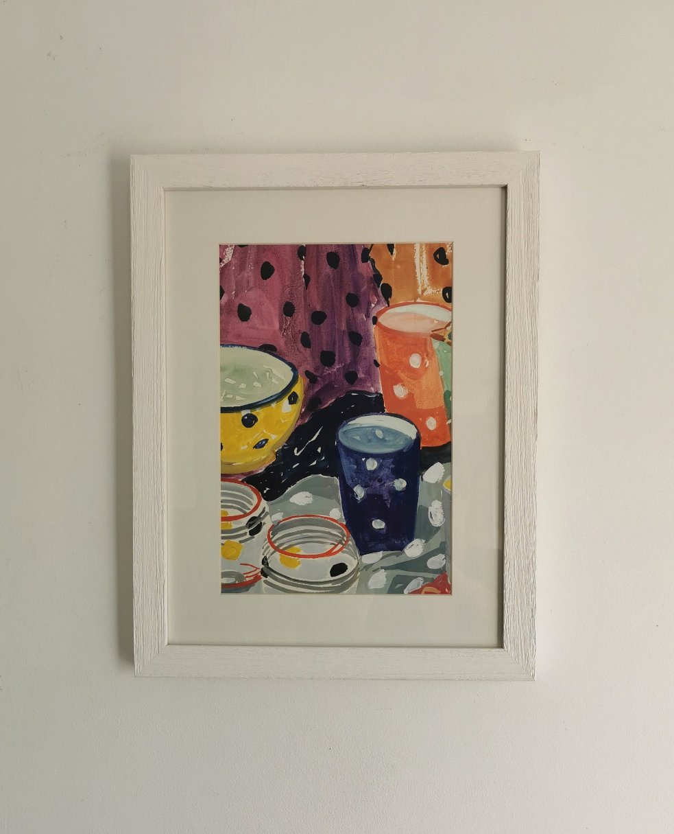 Spotty Jug Watercolour